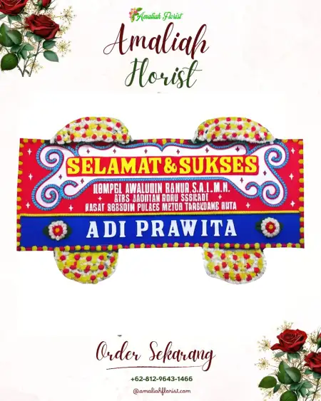Papan Bunga Ucapan Selamat Sumber Gede